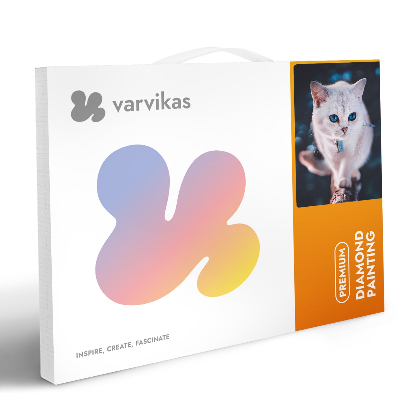 Blue-eyed fluffy kitten