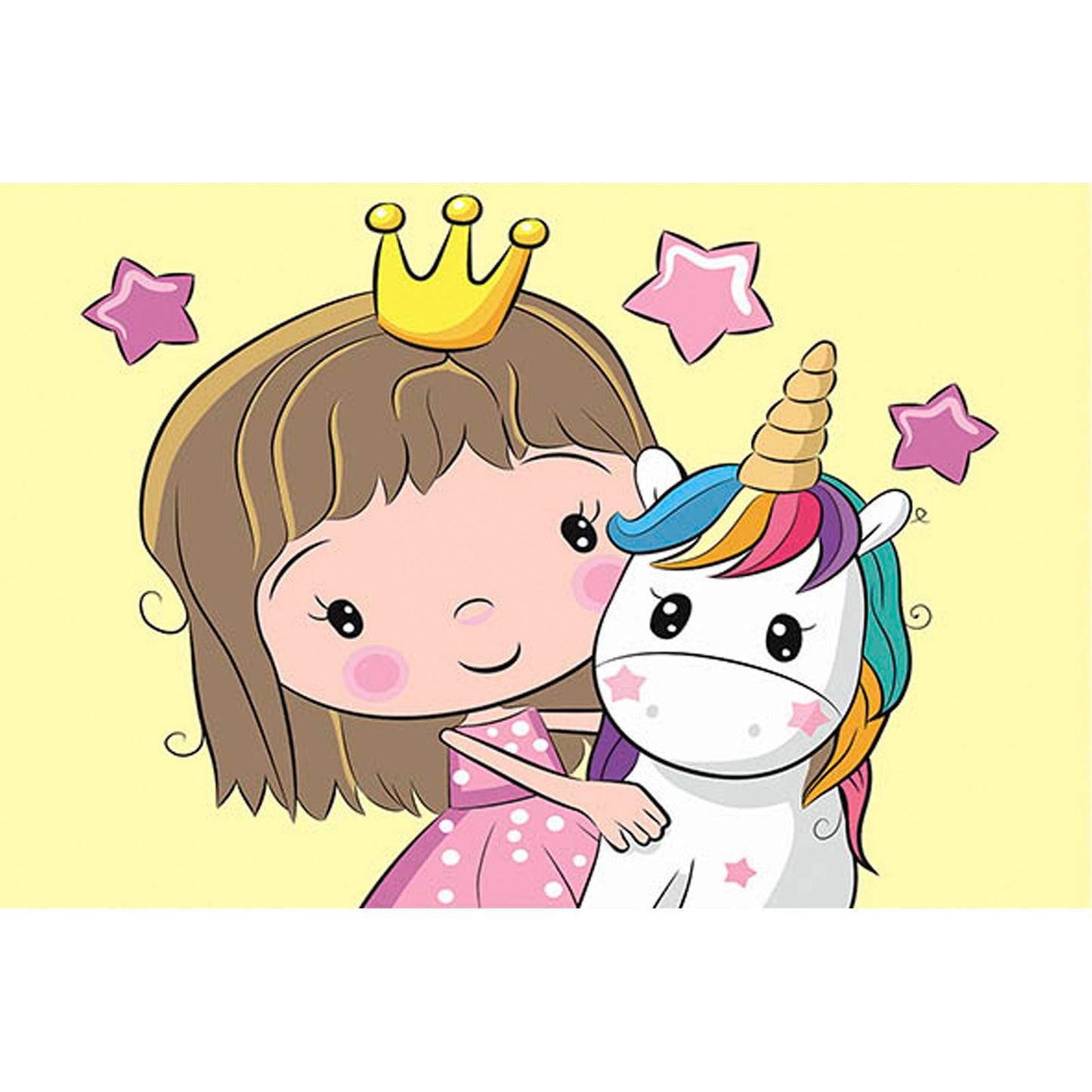 Princess with a Small Unicorn