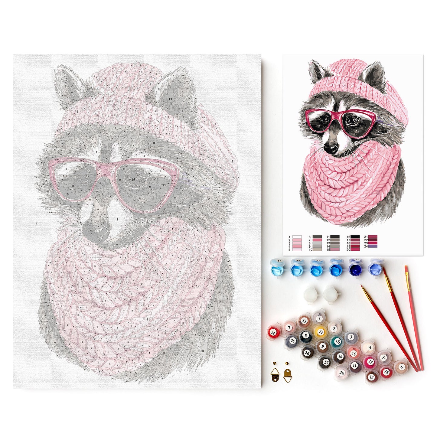 Raccoon with Glasses