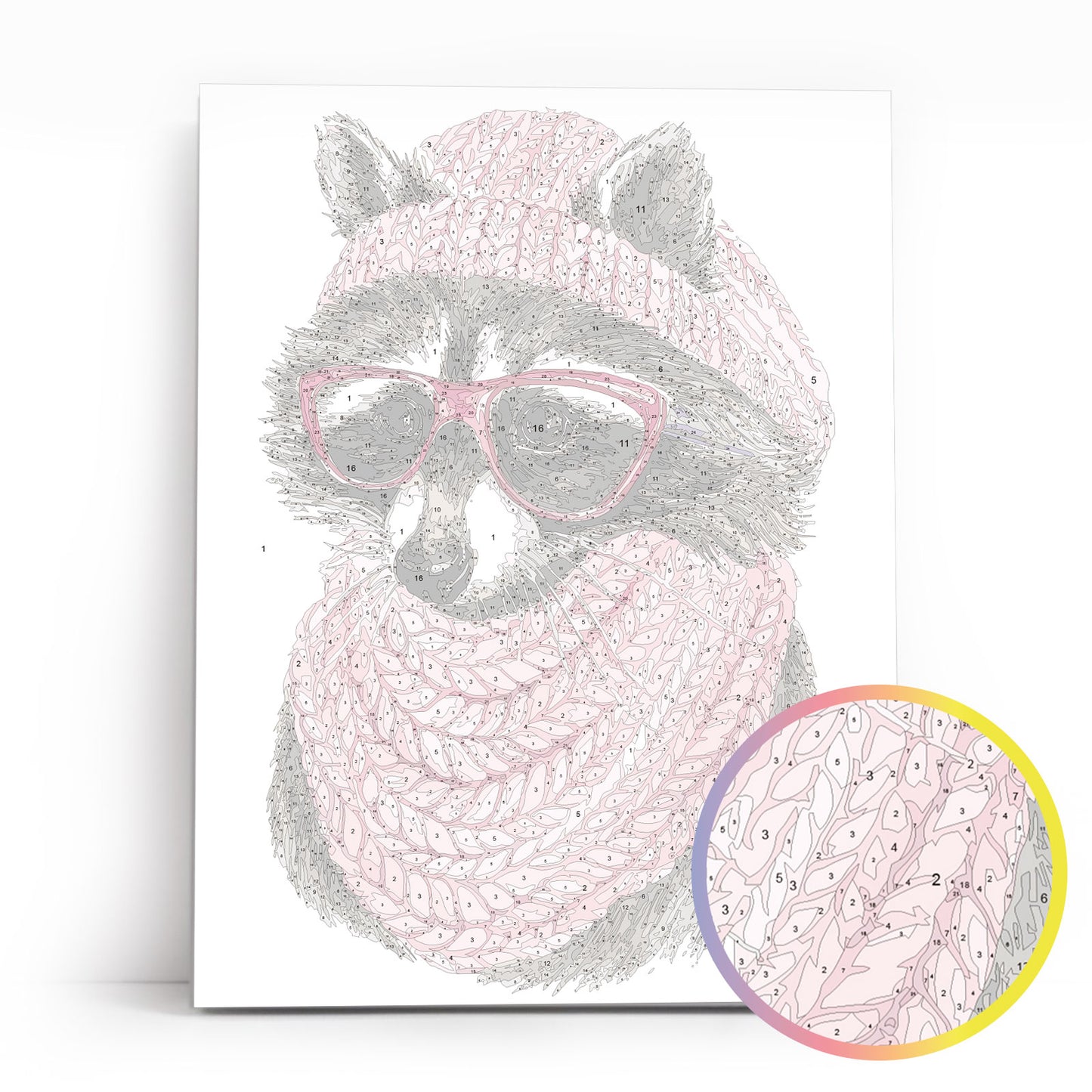 Raccoon with Glasses