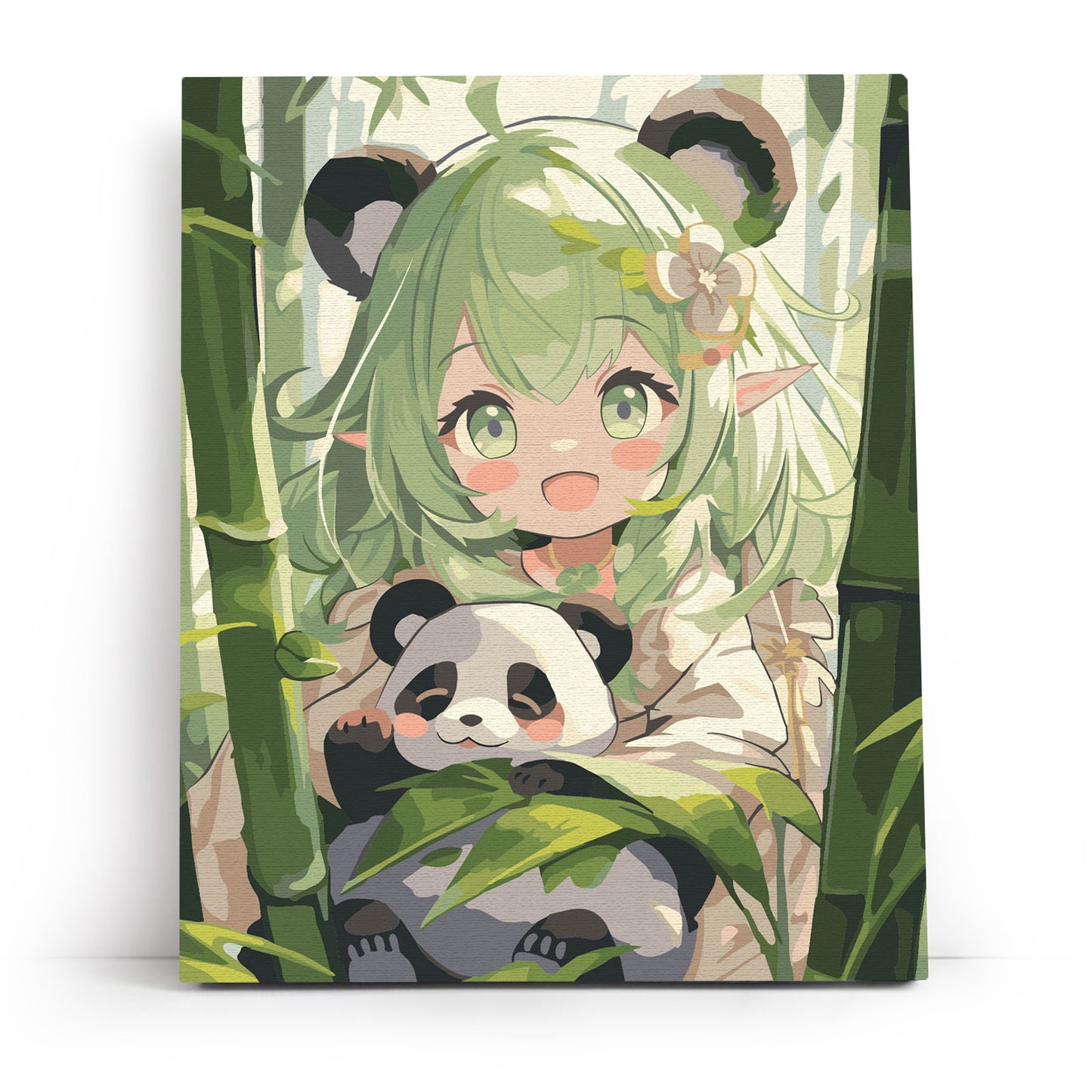 A girl With a Panda