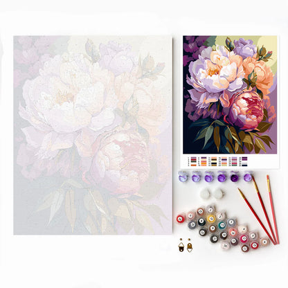 Blossoming Peonies
