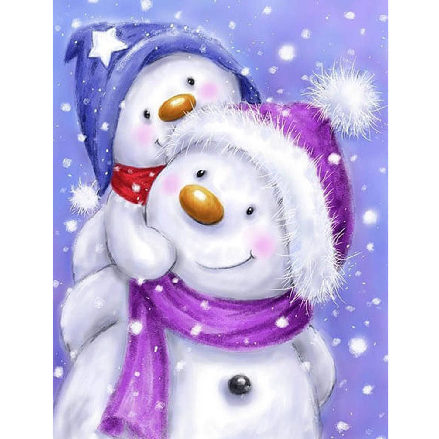 Happy Snowman Family