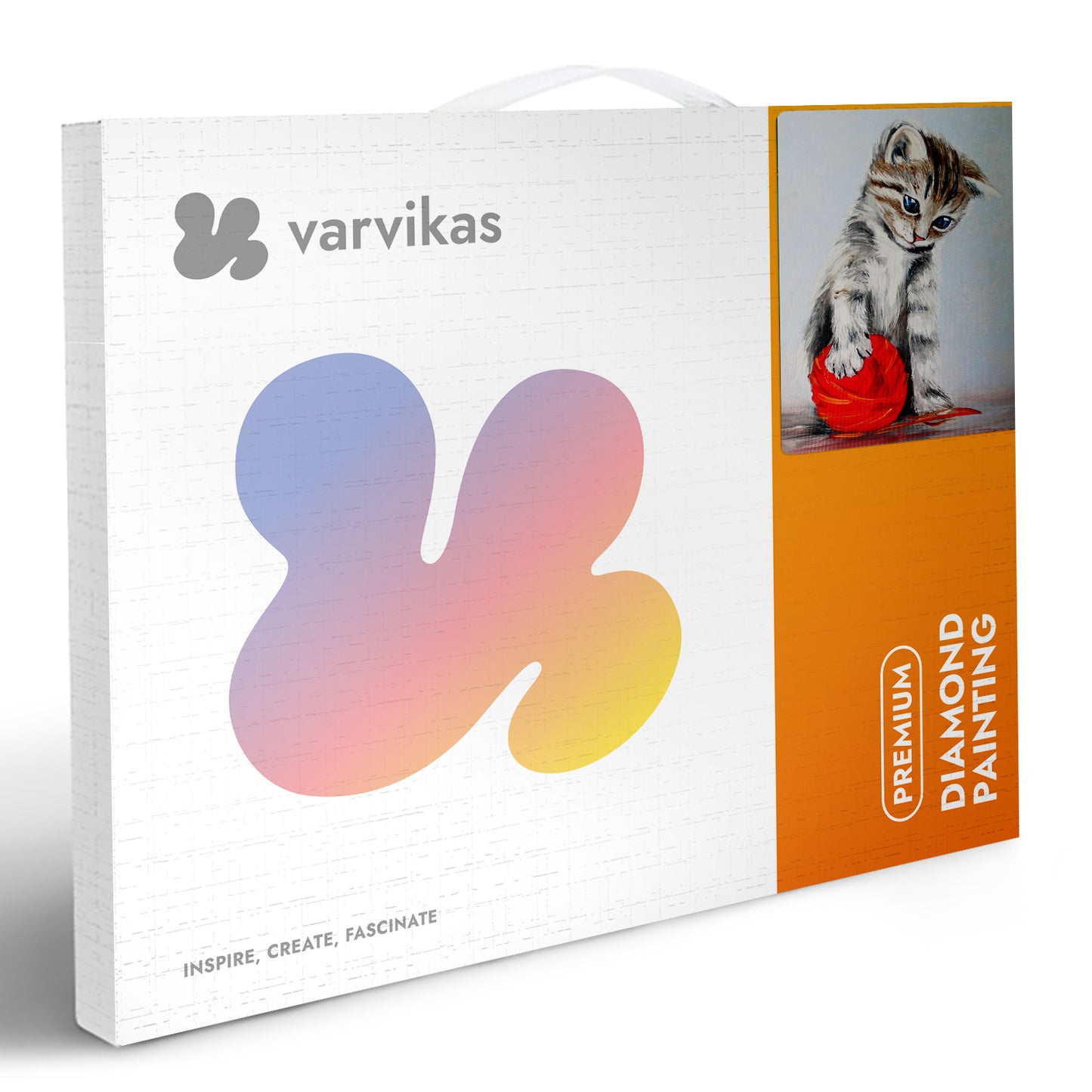 Kitten with a red clew