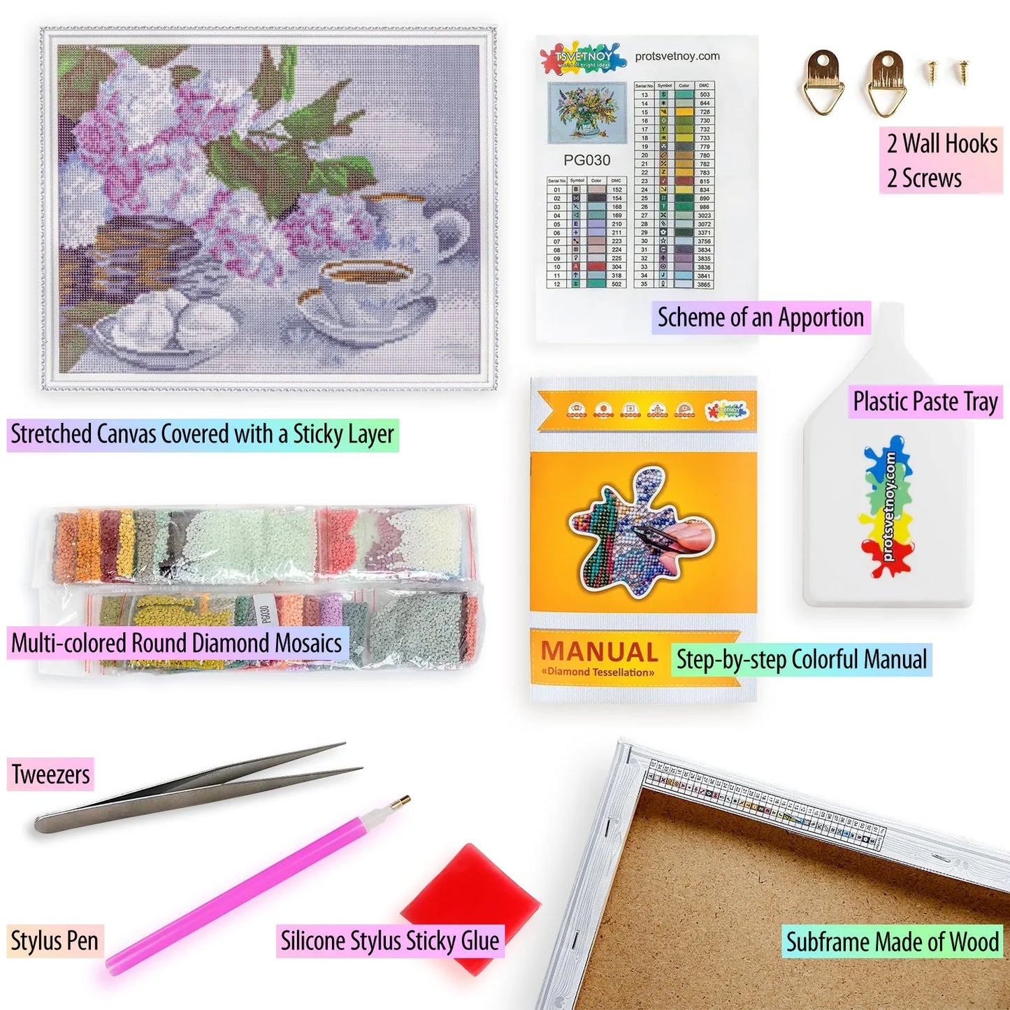 Lilac Flowers in a Basket