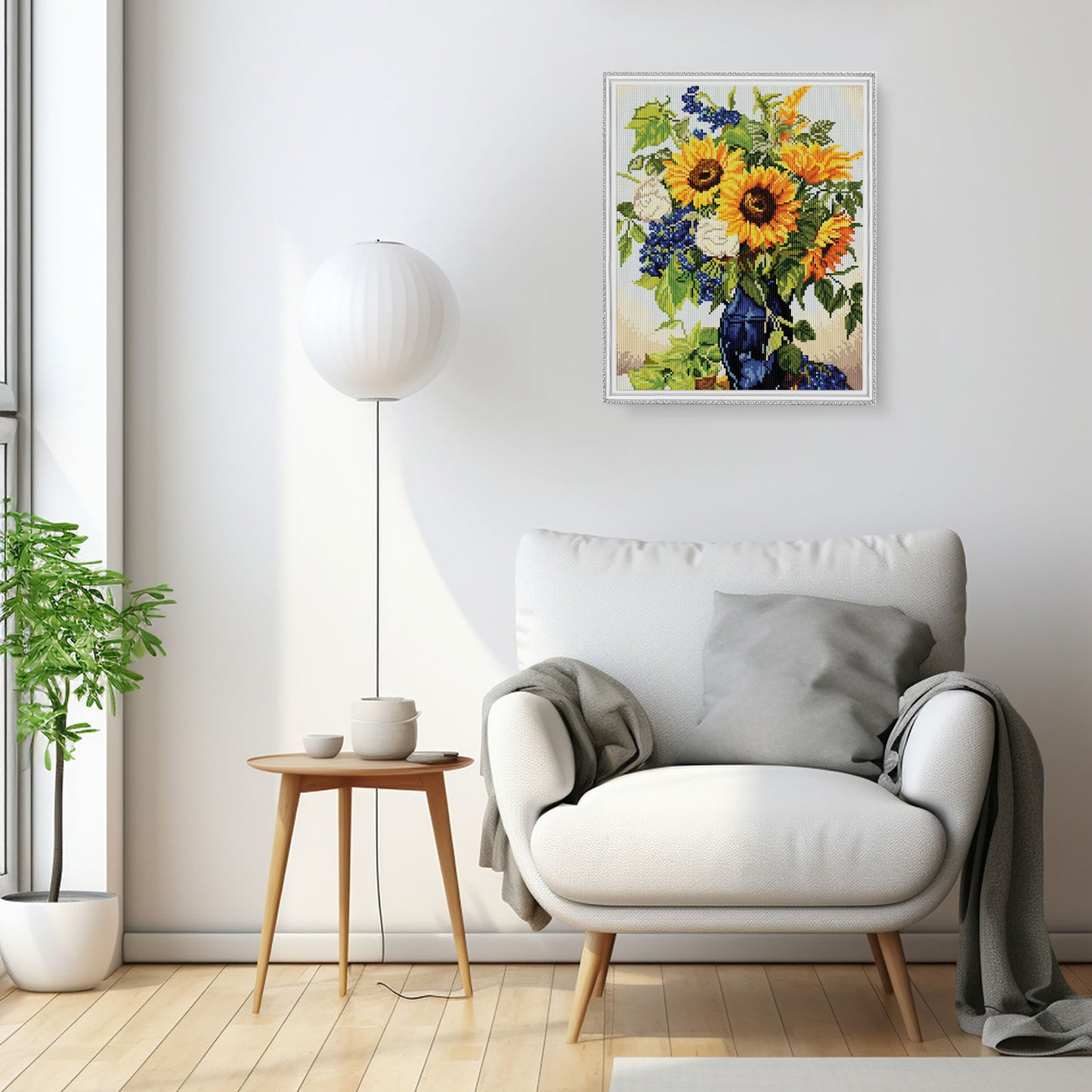 Golden sunflowers bouquet