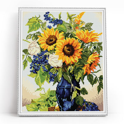 Golden sunflowers bouquet
