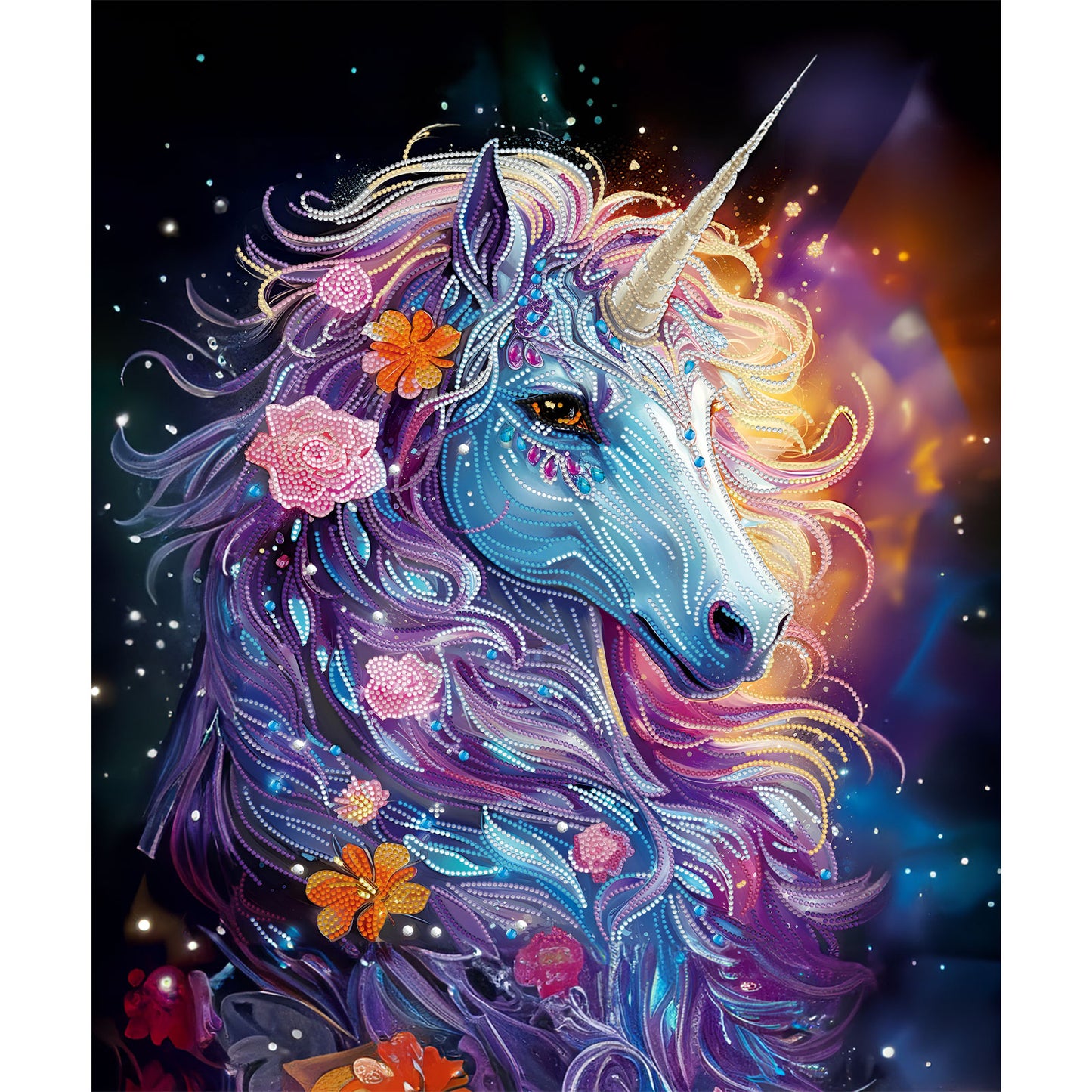 Unicorn in Flowers