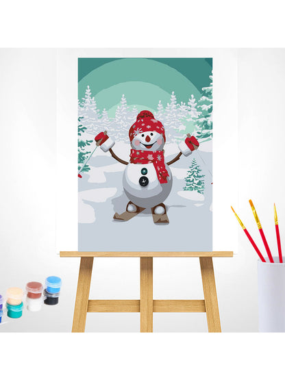 Skiing Snowman