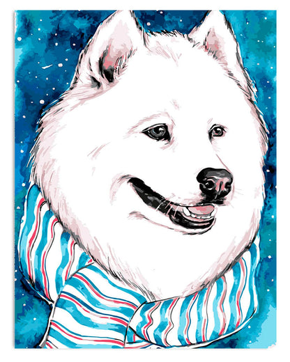 Fluffy White Dog