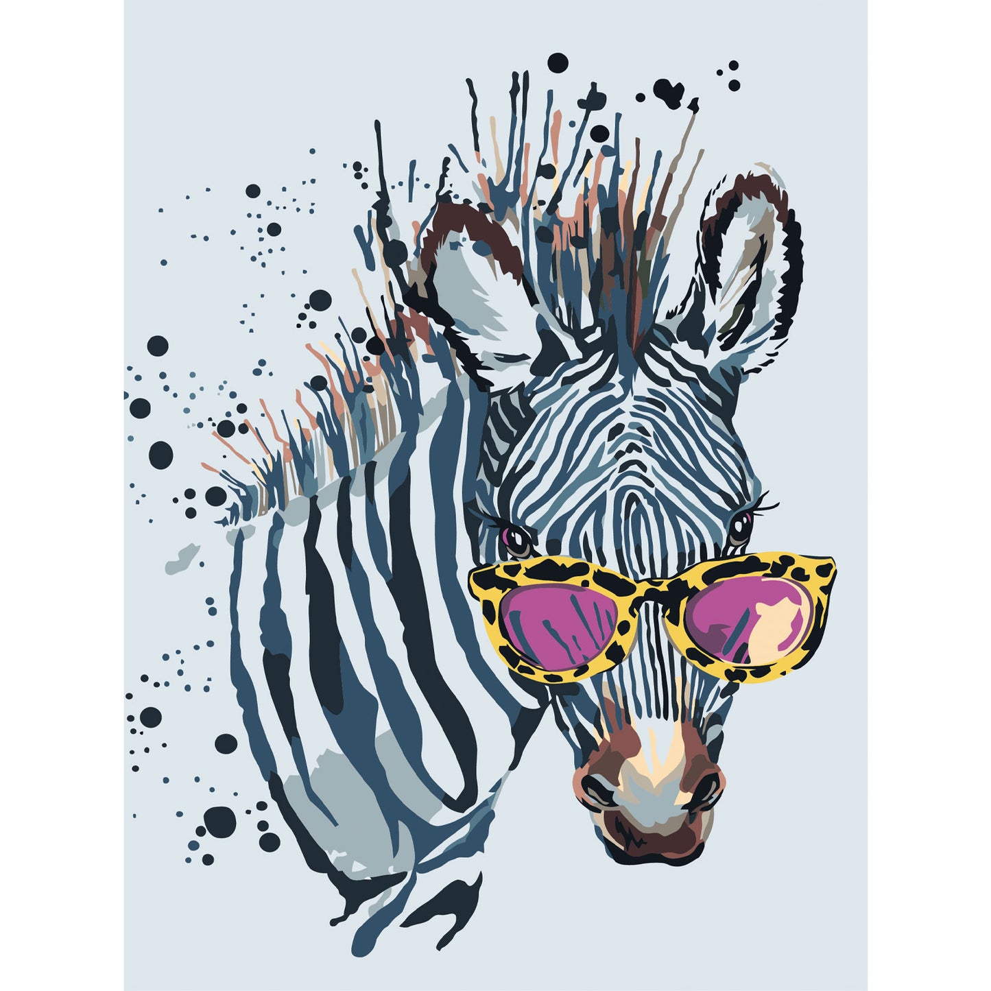 Zebra with Glasses