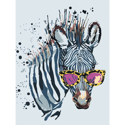 Zebra with Glasses