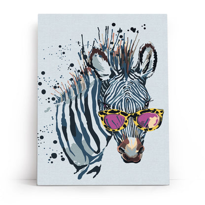 Zebra with Glasses