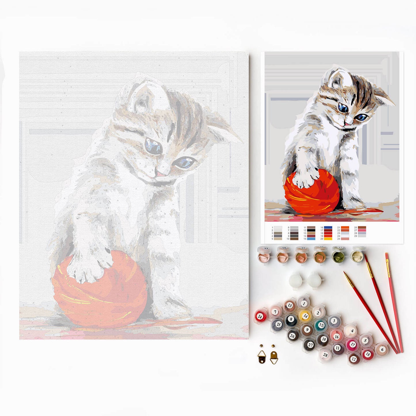 Kitten with a Red Clew