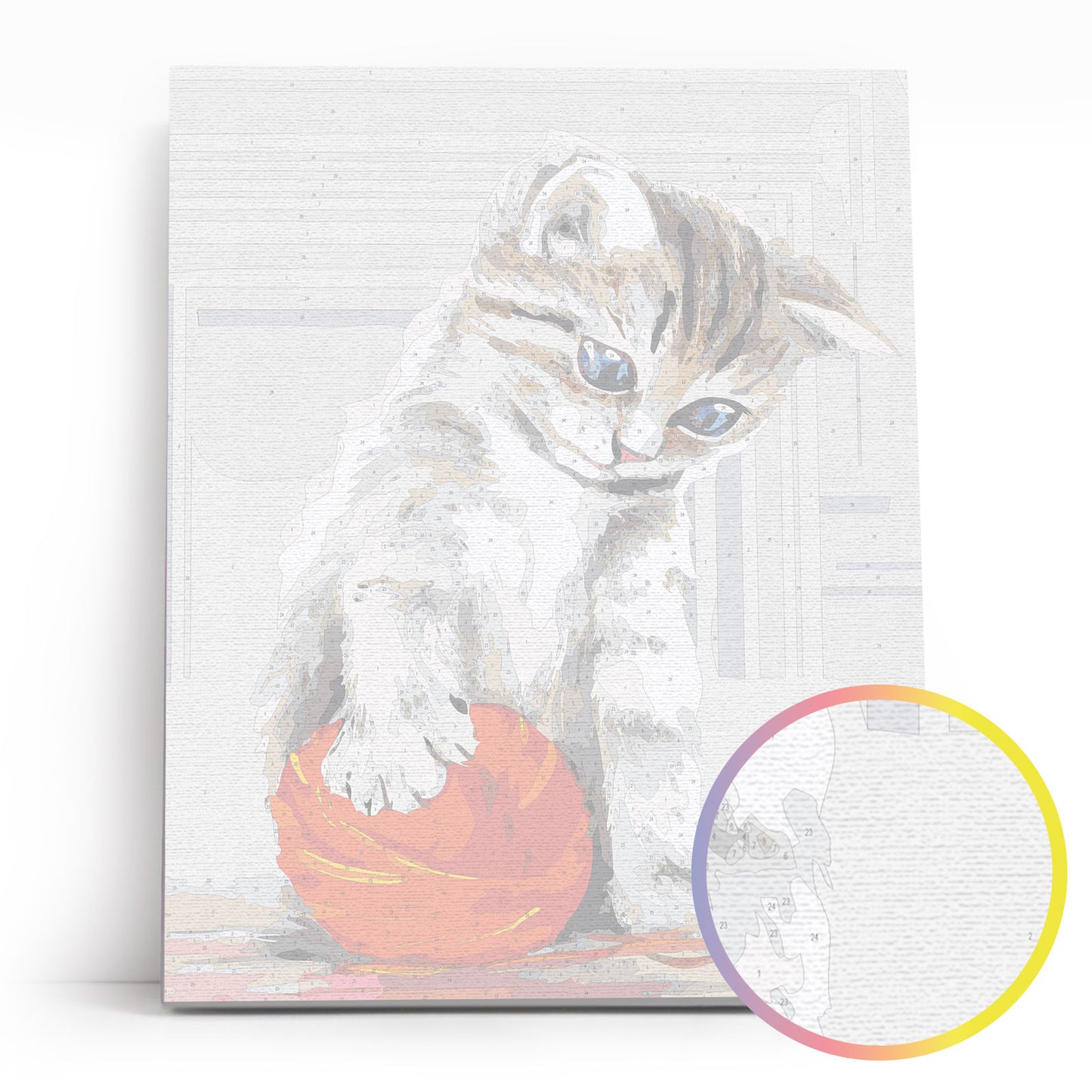 Kitten with a Red Clew