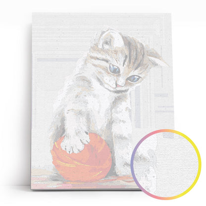 Kitten with a Red Clew