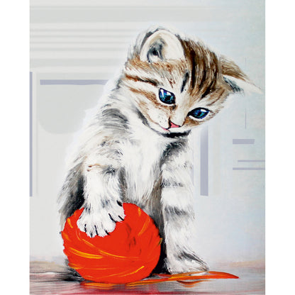 Kitten with a Red Clew