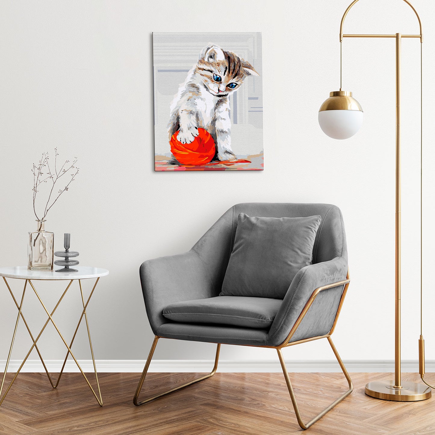 Kitten with a Red Clew