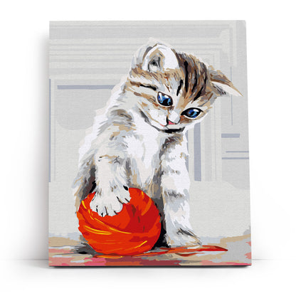 Kitten with a Red Clew