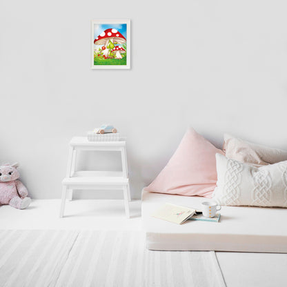 Fly agaric mushrooms