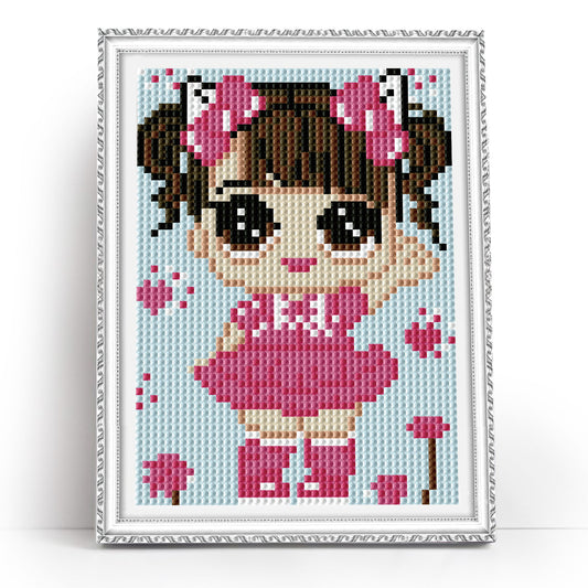 Little Girl in a Pink Dress