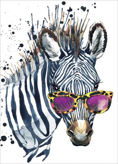 Zebra with Glasses