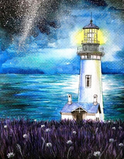 Lighthouse in the Night